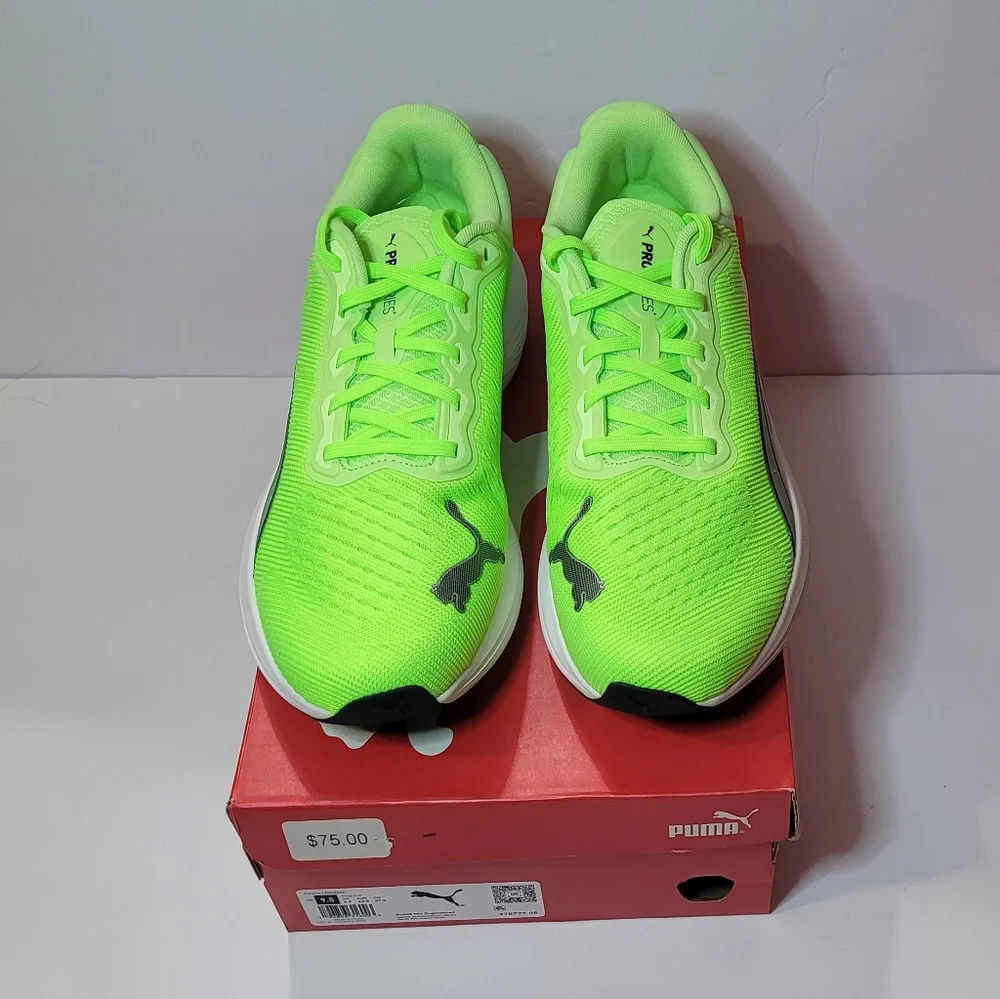 Puma Scend Pro Neon Green Running Shoes Mens Size 9.5